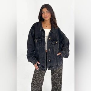 NWT! Grey Bandit Midtown Oversized Denim Jacket - S (VERY oversized!)